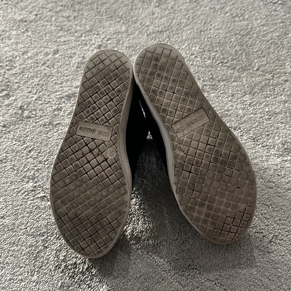 Steve Madden Platform Wedges Black Round Toe Side Zip Booties Sneakers Girls 2 - Picture 7 of 9